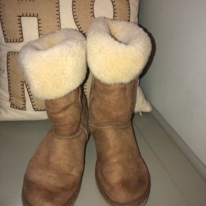 Furry brown UGGs!